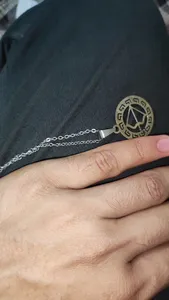 تجریه خرید گردنبند نقره ترمه مدل ماه تولد آذر