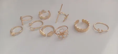 انگشتر زنانه مدل Rns4 مجموعه 9 عددی