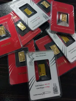 شمش طلا 24 عیار ایران‌شمش مدل سیمرغ کد T-0.15