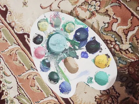 پالت رنگ مدل تخم مرغی کد 1020