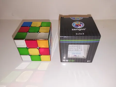 مکعب روبیک شنگ شو مدل متالیک مگنت 3×3 Sengso Magnetic Metallic