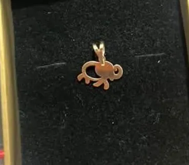 آویز گردنبند طلا 18 عیار دخترانه مایا ماهک مدل MM1888 طرح فیل