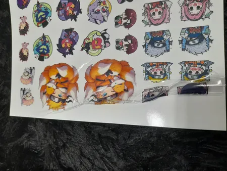 برچسب شیشه ای مدل استوری کد SHNA4 بسته 20 عددی