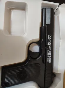 تجریه خرید تفنگ بازی ناب سل مدل  کلت تیر ابری ایرسافت گان c12 metal