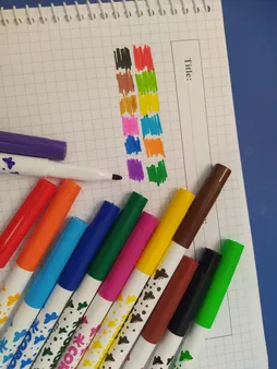 ماژیک رنگ آمیزی 12 رنگ کرونا مدل WATER COLOR PEN کد WH6996-12P