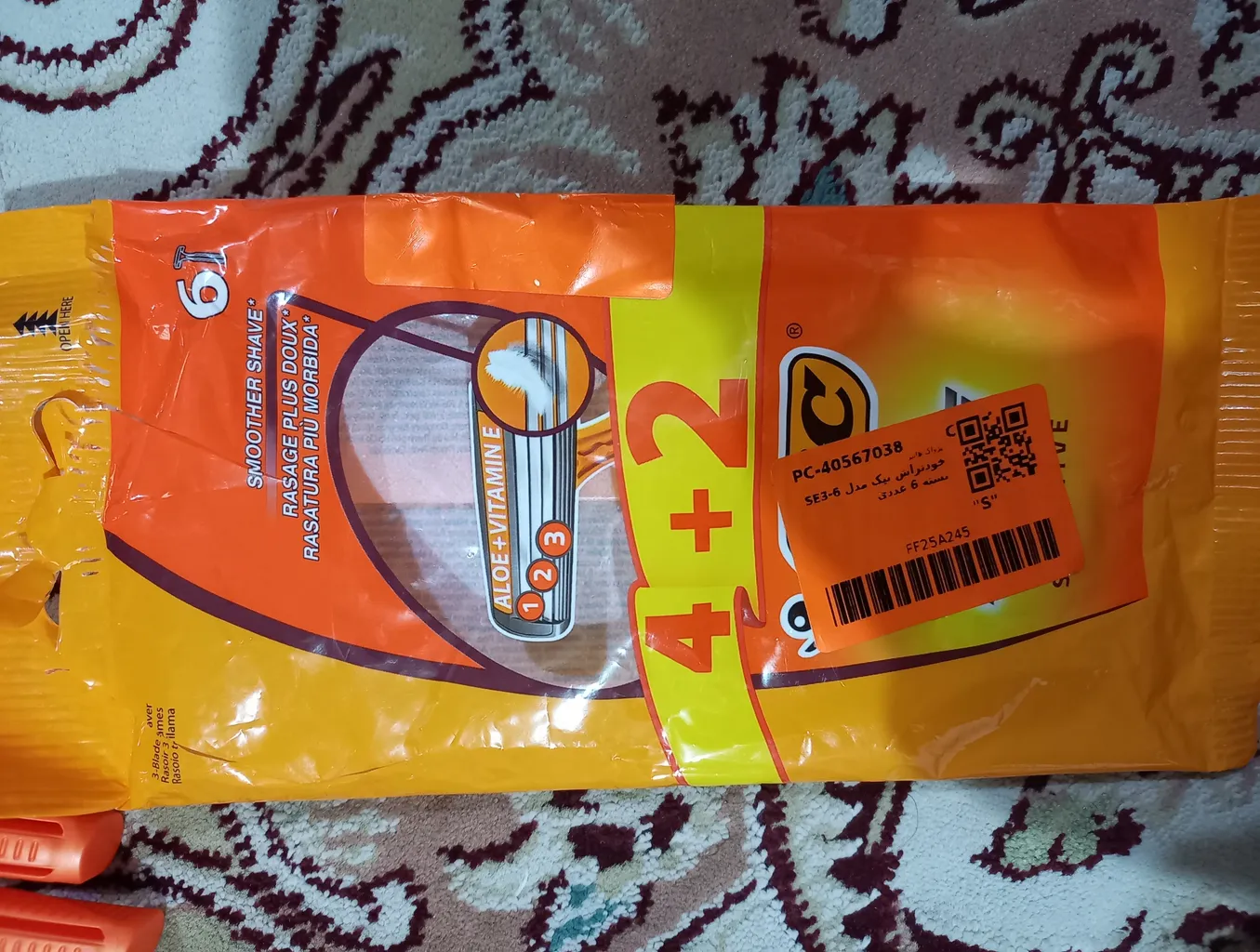 خودتراش بیک مدل SE3-6 بسته 6 عددی