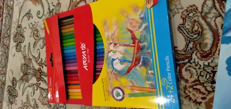 مداد رنگی 2+24 رنگ آریا مدل 3017