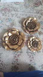 دیوارکوب کوپرتینو طرح گل رز کد 6869C مجموعه 3 عددی