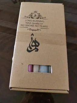 شمع آلفا طرح قلمی مدل 20cm بسته 12 عددی