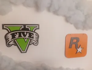 تجریه خرید دیوارکوب مدل گیمینگ طرح راک استار و جی تی ای بسته 2 عددی