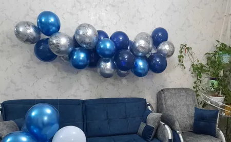 بادکنک لاتکس مدل کروم طرح happy brithday بسته 10 عددی