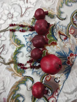 نیم ست شهر شیک مدل S634 انار طبیعی