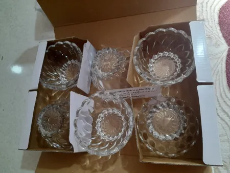 پیاله شیشه و بلور اصفهان مدل فلورانس 917 بسته 6 عددی