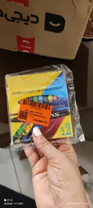 تجریه خرید مداد شمعی 12رنگ کد 1001