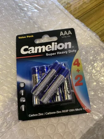 باتری نیم قلمی کملیون مدل Super Heavy Duty بسته 6 عددی