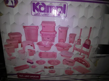 سرویس جهیزیه عروس 50 پارچه کامل کد 410