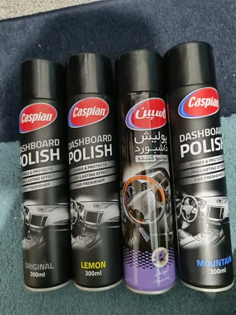 اسپری داشبورد خودرو کاسپین مدل S369 حجم 300 میلی لیتر بسته 4 عددی