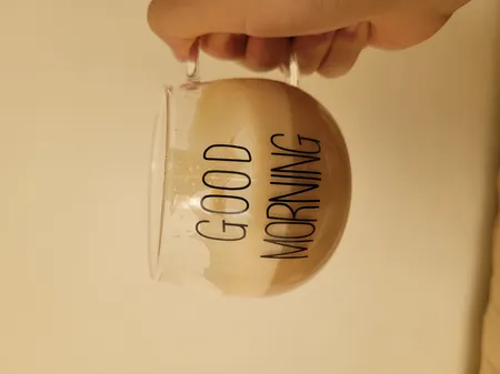 لیوان مدل پیرکس تپل Good Morning