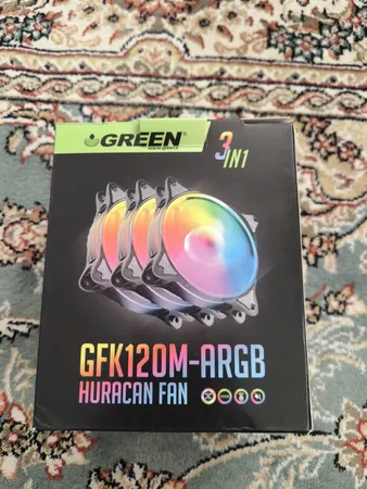فن کیس گرین مدل HURACAN FAN GFK120M-ARGB بسته 3 عددی