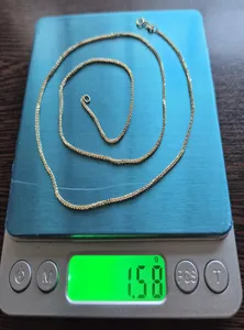 تجریه خرید زنجیر طلا 18 عیار زنانه طلای مستجابی مدل میرو کد Zb50