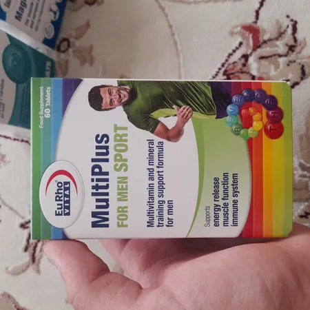 قرص مولتی پلاس فور من اسپرت یوروویتال بسته 60 عددی