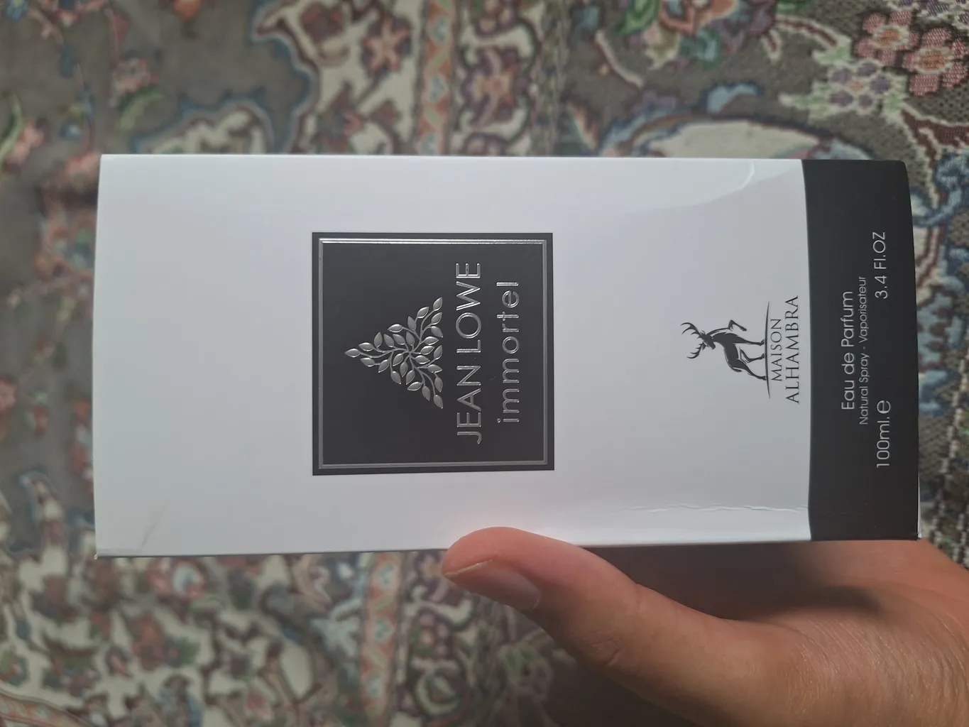 ادو پرفیوم مردانه الحمبرا مدل جین لوو ایمورتل حجم 100 میلی لیتر