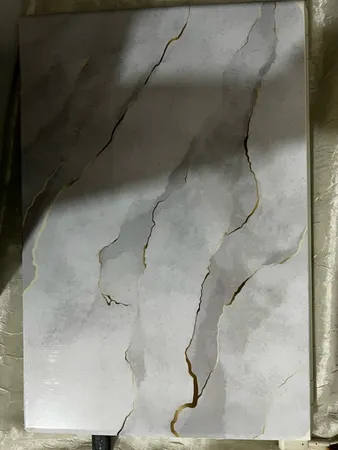 استیکر لپ تاپ مدل marble کد03 مناسب برای لپ تاپ 15 تا 17 اینچی به همراه برچسب حروف فارسی کیبورد