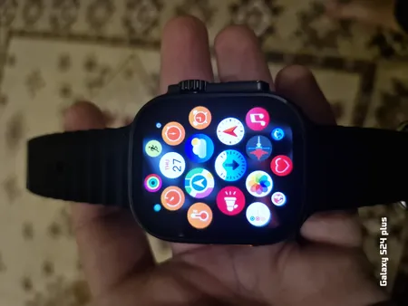 ساعت هوشمند ویرفیت مدل HK10 ultra3، سایز۴۹، دارای قابلیت های کنترل موسیقی، شمارنده ضربان قلب، گام شمار، قابلیت مکالمه مستقیم، پشتیبانی از زبان فارسی، بند سیلیکون