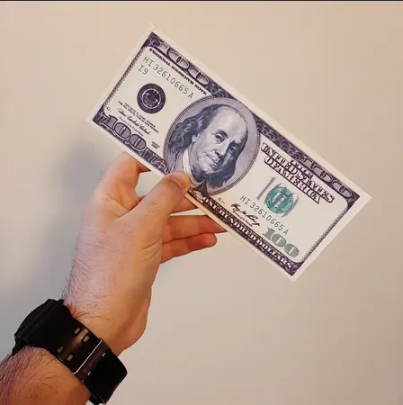 کیف پول طرح 100 دلار کد cm100sef