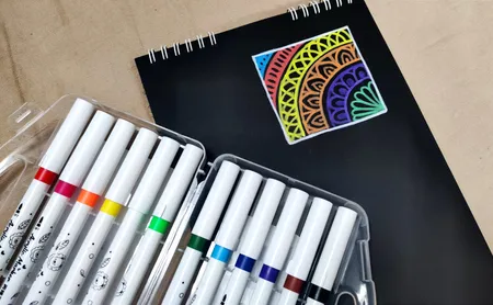 ماژیک چند منظوره مدل اکریلیک مجموعه 12 عددی