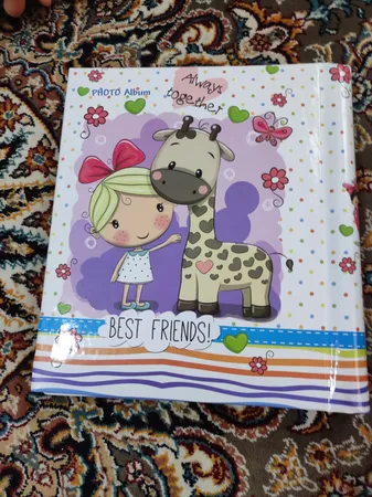 آلبوم عکس کودک مدل چسبی طرح دختر و پسر