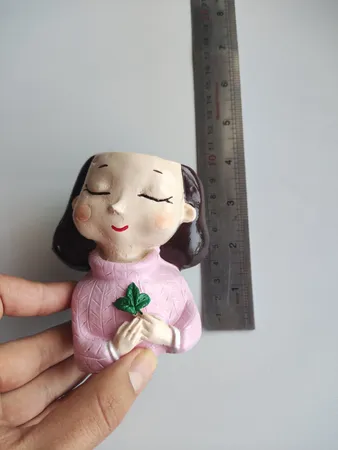 گلدان طرح دختر پاییزی مدل 277