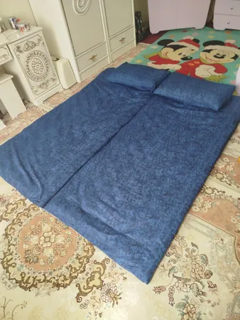 تشک مهمان مدل دست دوز پشم خالص یک نفره سایز 90* 200 سانتی متر