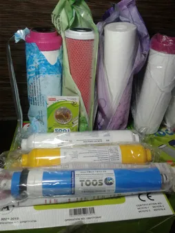 فیلتر دستگاه تصفیه کننده آب پالایه سازان فرآیند توس مدل RO بسته 6 عددی