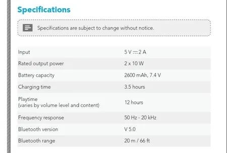 اسپیکر بلوتوثی قابل حمل انکر مدل Flare 2 A3165