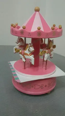 ماکت موزیکال طرح چرخ و فلک آبی مدل P306