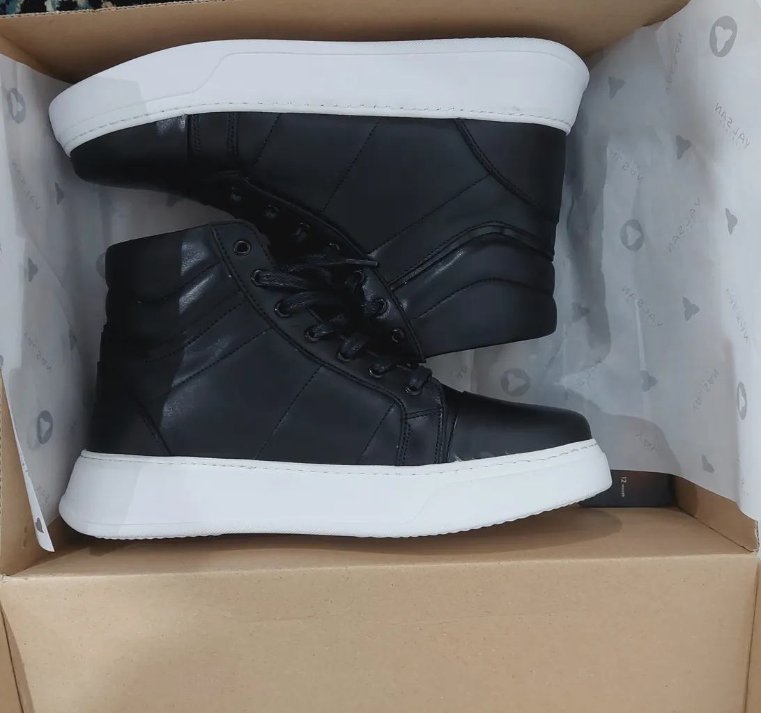 نیم بوت مردانه چرم یلسان مدل  بایا کد mshk -BYA-509-GN-NEW