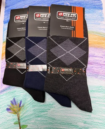 جوراب ساق بلند مردانه سیرداش مدل 308 بسته 3 عددی