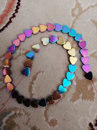 ریسه سنگ هماتیت طرح قلب کد Mn04