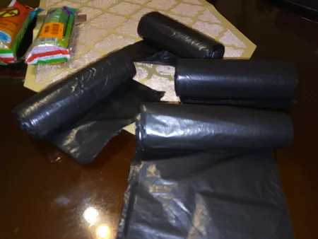 کیسه زباله جام مروارید مدل KZ-JM2-3 مجموعه 4 عددی