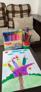 تجریه خرید ماژیک رنگ آمیزی 64 رنگ آریا مدل طلقی کد 25