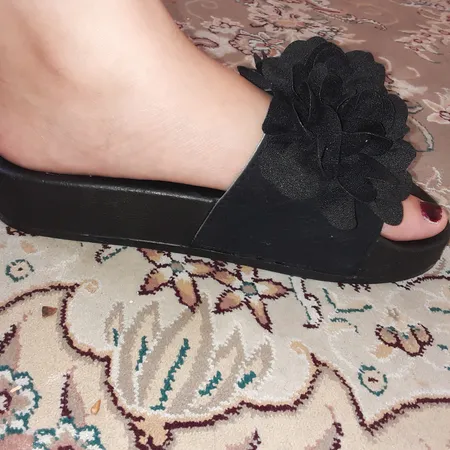 دمپایی زنانه نیکتا مدل L-030-Flower-Bl