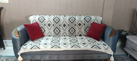 شال مبل مدل پانچدوزی کد 1 سایز 170×140 سانتیمتر