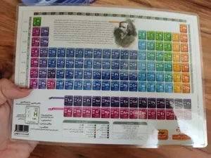 تجریه خرید پوستر آموزشی نارنجی طرح جدول تناوبی مندلیف مدل D4 سایز A5