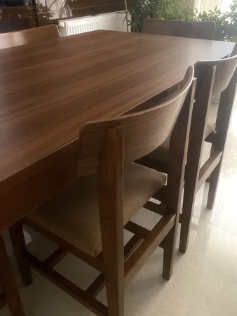 میز و صندلی ناهارخوری 6 نفره گنجینه مدل تاک