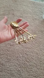 قاشق چای خوری مدل برگ کد 00601 مجموعه 6 عددی