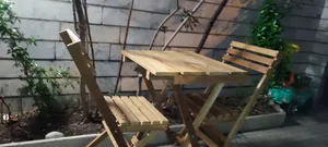 تجریه خرید میز و صندلی ناهاخوری 2 نفره مدل تاشو چوبی