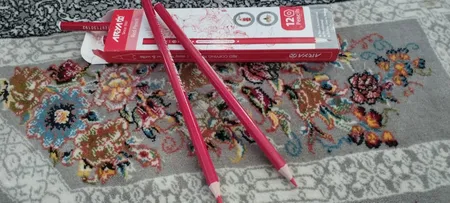 مداد قرمز آریا کد 3002 بسته 6 عددی