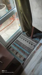 فرش ماشینی ساوین کد ۴۰۰۲ زمینه شکلاتی