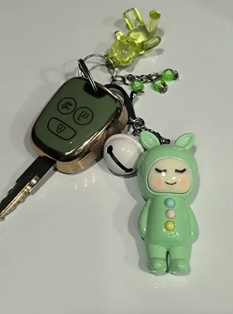 جاکلیدی دخترانه مدل  فرشته خفته جغجغه ای